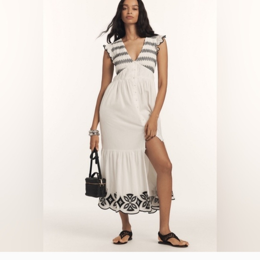 Anthropologie Monochrome High Low Dress